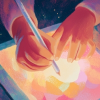 Drawing of the Bubuloo app character