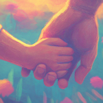 A soft, comforting image representing parenthood