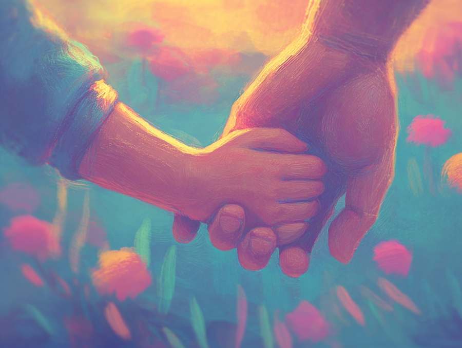 A soft, comforting image representing parenthood